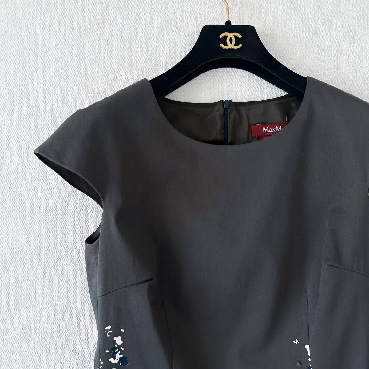 MaxMara studio / 花柄グラデワンピース フレンチスリーブ MaxMara studio マックスマーラ / 花柄 グラデ ワンピース