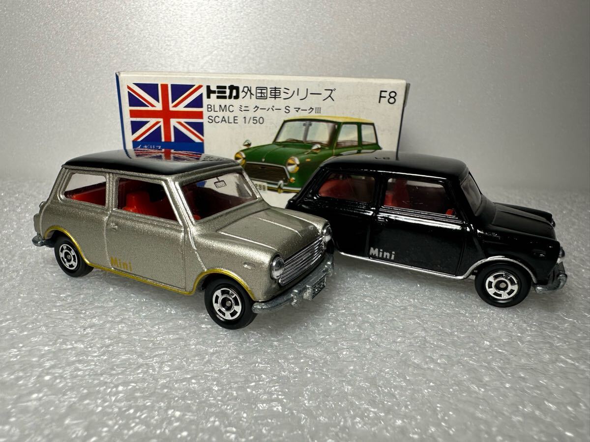 高島屋 入手難易度 C 高島屋 BLMC 日本製 トミカ ミニクーパー 青箱 トミカ 高島屋特注2台セット BLMC ミニクーパーS マークIII No