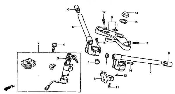 AC10 後期 純正 グリップ エンド x2 黒 15mm NSR50 HC06 NSR80 AC12 NS-1 バーエンド 流用 AB22 モンキー R AC08 NS50F　 / gr1/gr1_画像2