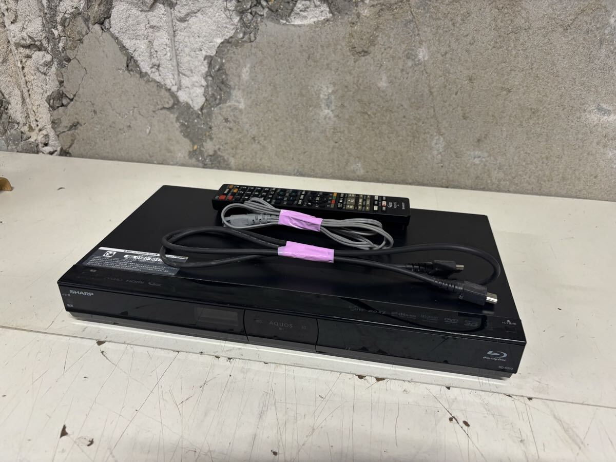 SHARP BD-S520 ブルーレイディスクレコーダー 動(dòng)作品　送料無(wú)料　HDMIケーブル付き　送料無(wú)料