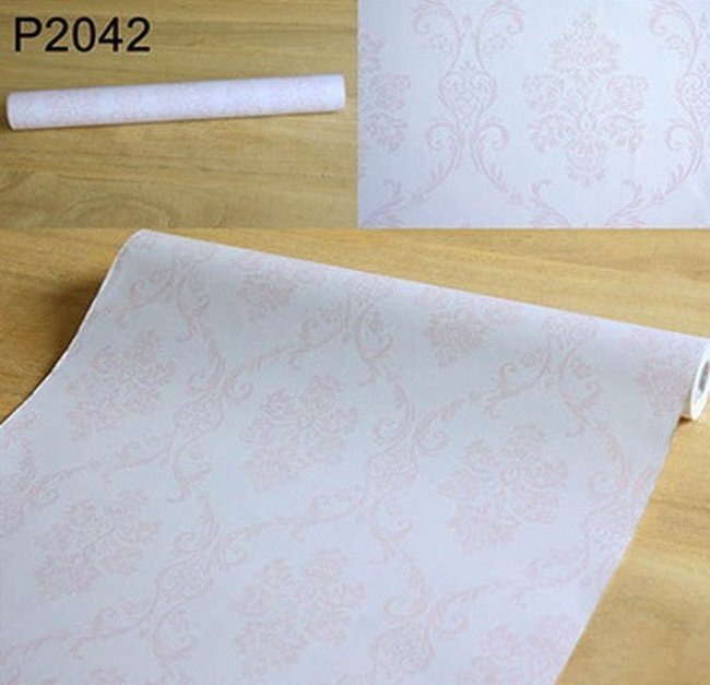 【50m】p2042 ダマスク柄 フラワー 花柄 壁紙 シール リフォーム 多用途 ウォールステッカー はがせる リメイクシート