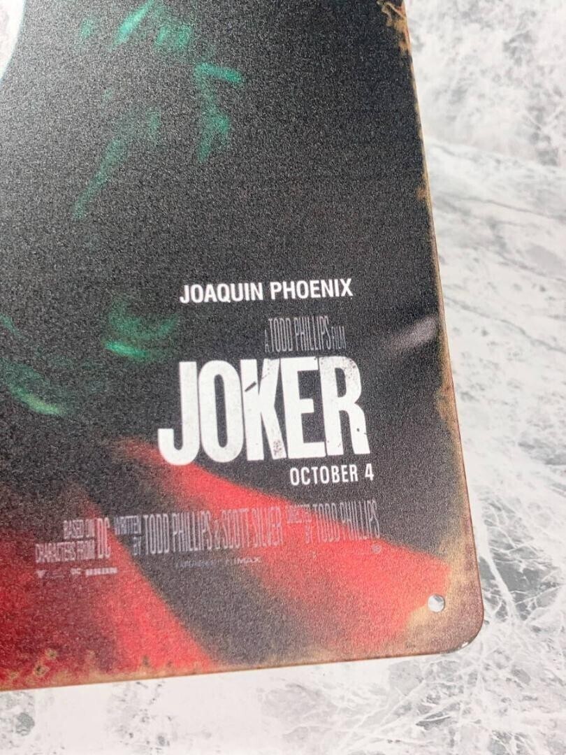 ★送料無料★「ジョーカー/ホアキン?フェニックス　バットマン　メタル ポスター/プレート　タイプB」tface-g 【タグ：映畫】1