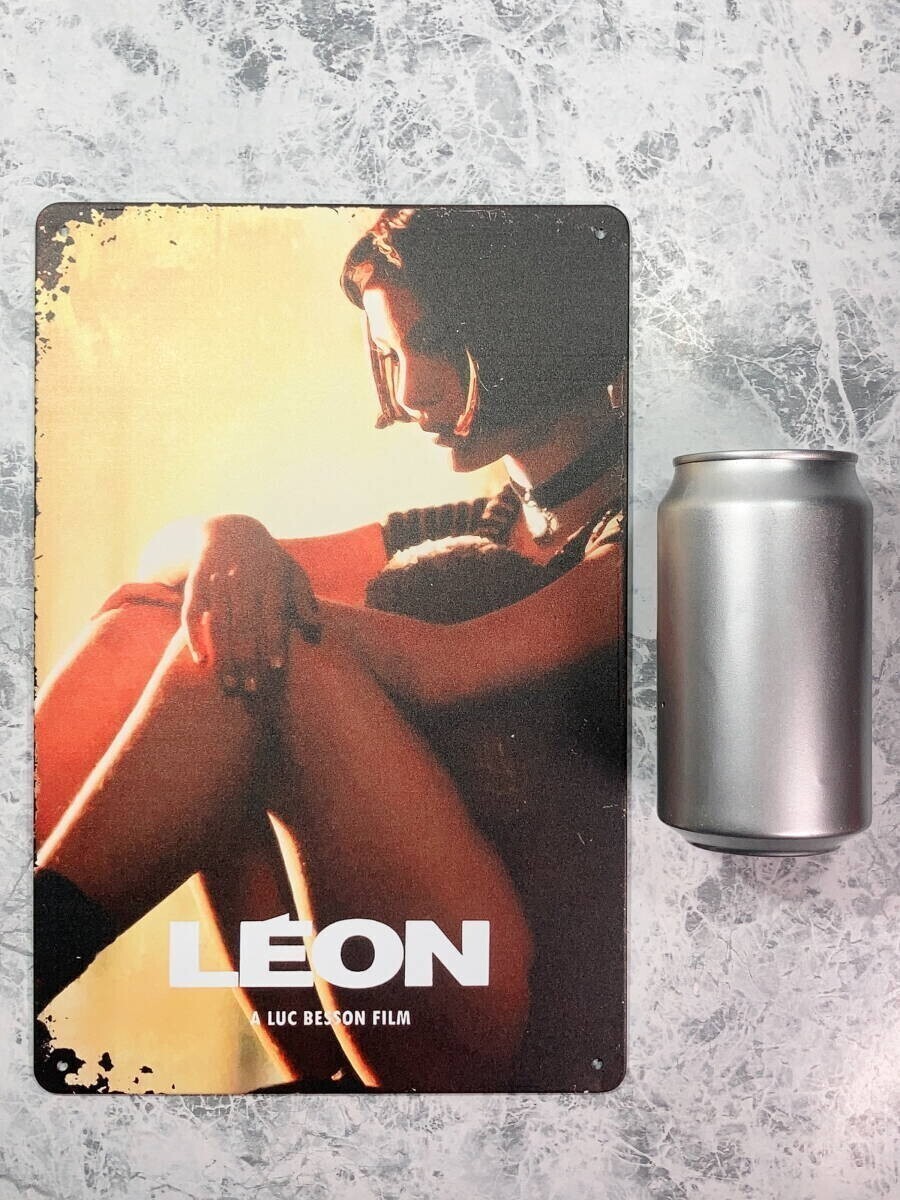 ★送料無(wú)料★「マチルダ/ナタリー?ポートマン　レオン　レトロ調(diào) メタル ポスター/プレート　タイプB」tface-g 【タグ：映畫】1