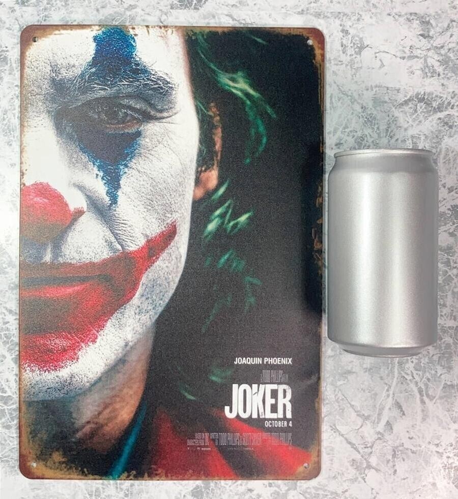 ★送料無料★「ジョーカー/ホアキン?フェニックス　バットマン　メタル ポスター/プレート　タイプB」tface-g 【タグ：映畫】1