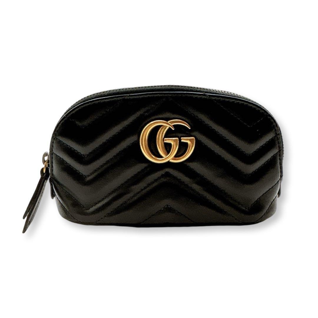【関税込み】☆GUCCI☆ GGマーモント キルティングレザーポーチ グッチ 625544 キルティング レザー GGマーモント ポーチ