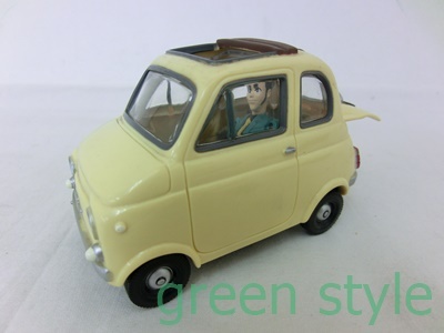 ※　ルパン三世「カリオストロの城」　フィアット500 & 銭形警部の日産ブルーバード410型　セット　箱無し_画像2