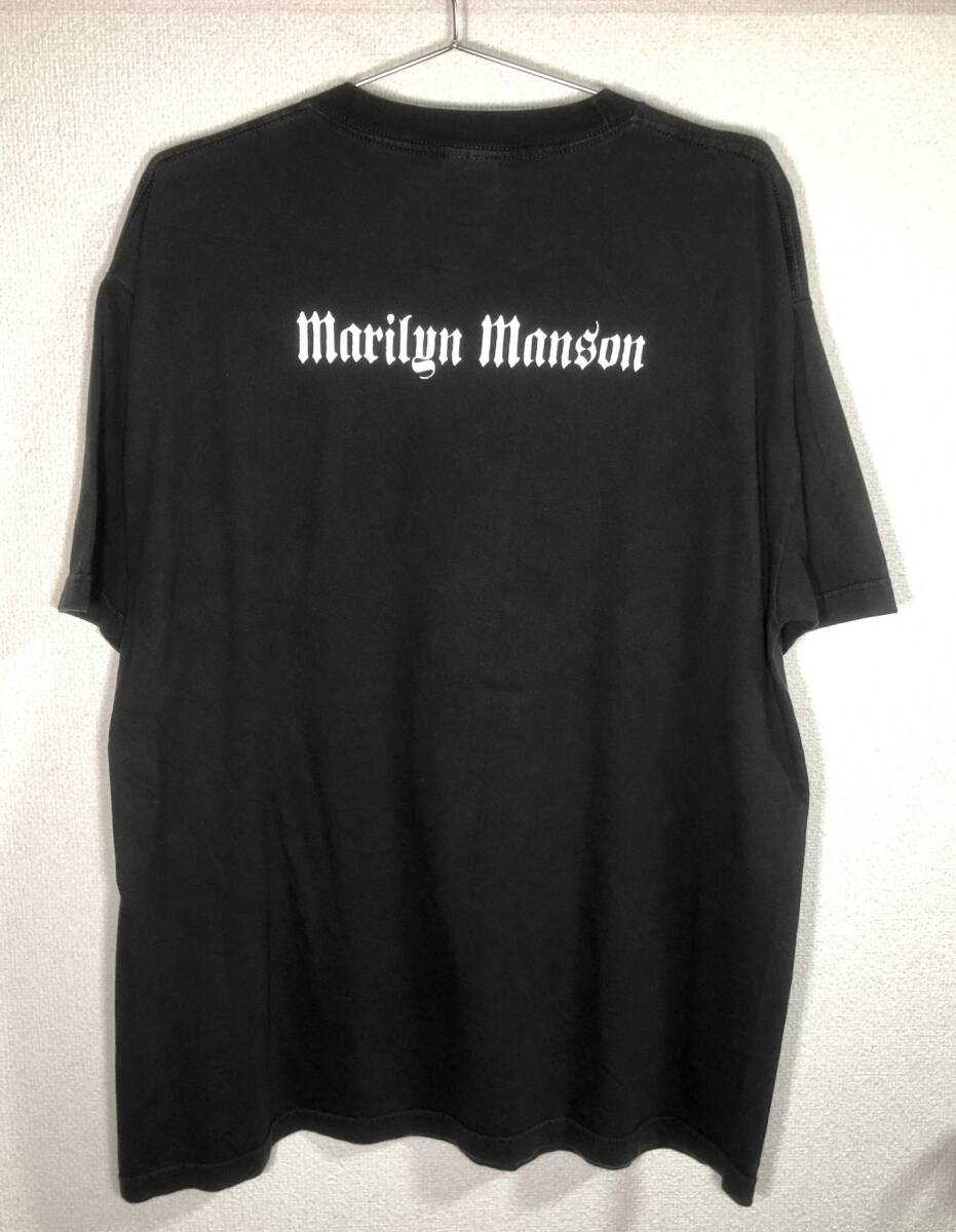 40-195【即決】★送料無料★XLサイズ★US古着Tシャツ★マリリン・マンソン★got violence?★Marilyn Manson★綿100%★ALSTYLE★_画像4