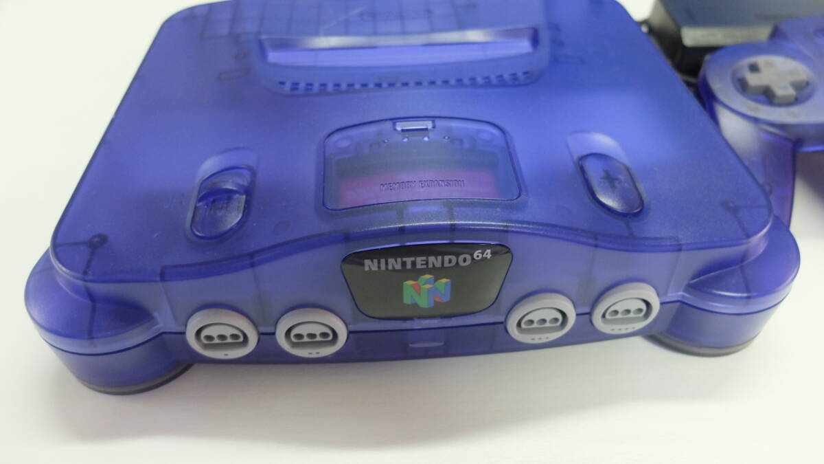 ニンテンドー64本体セット クリアパープル 電源コード/AV