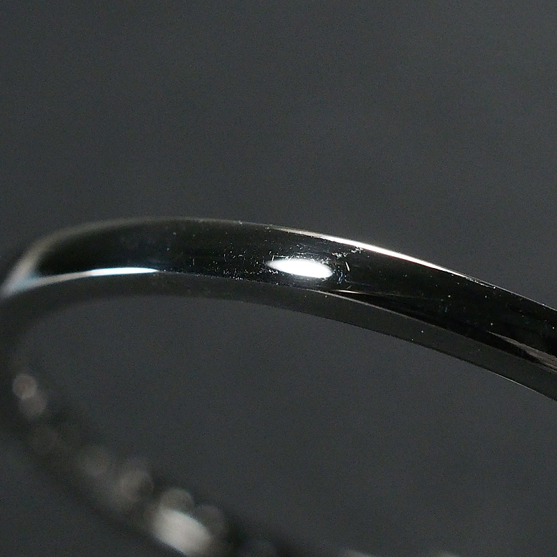 音羽屋■ D/VS2 ダイヤモンド/0.213ct ダイヤ/0.12ct Pt900 ハート デザイン リング 12号 鑑定書付き 仕上済【中古】_画像6