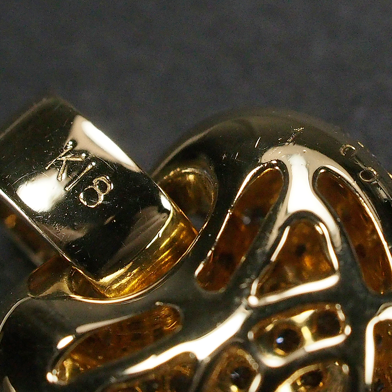 音羽屋■ ダイヤモンド/1.00ct K18YG ヘッド ペンダントトップ 仕上済【中古】_画像5