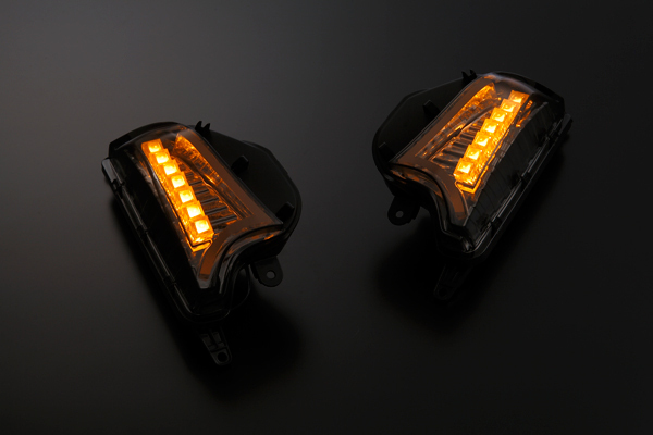 SALE!! NHP10 aqua средний период X-URBAN LED передний указатель поворота [ затонированный / хром / белый свет ]