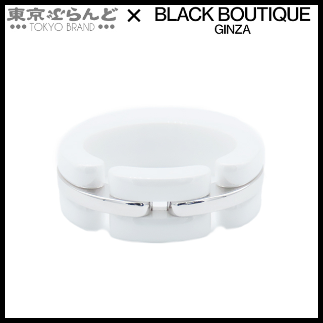 101805611 シャネル CHANEL ウルトラコレクション リング ホワイトゴールド K18WG ホワイトセラミック 9号相当 49 指輪 レディース 仕上済_画像1