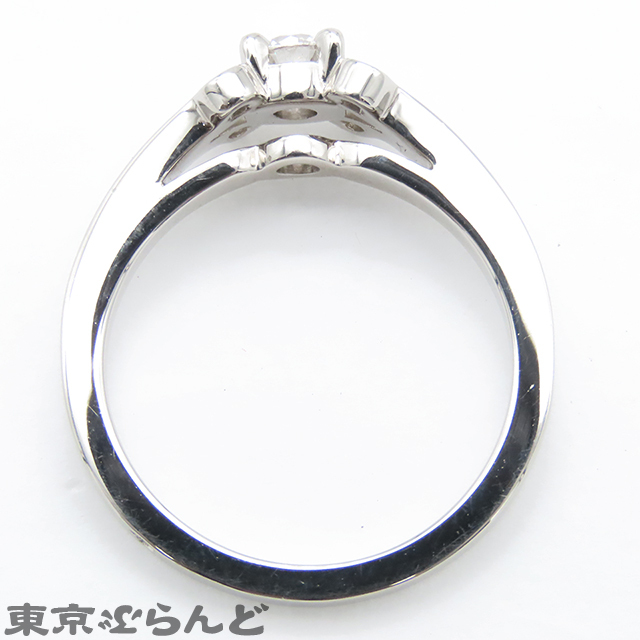 101813702 カルティエ CARTIER バレリーナ リング プラチナ Pt950 ダイヤモンド 0.20ct E VVS2 9号相当 49 指輪 レディース 仕上済_画像3