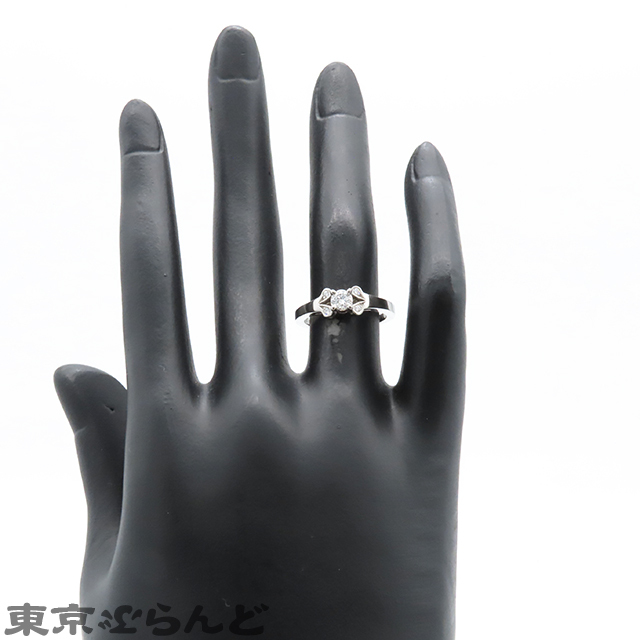 101813702 カルティエ CARTIER バレリーナ リング プラチナ Pt950 ダイヤモンド 0.20ct E VVS2 9号相当 49 指輪 レディース 仕上済_画像8