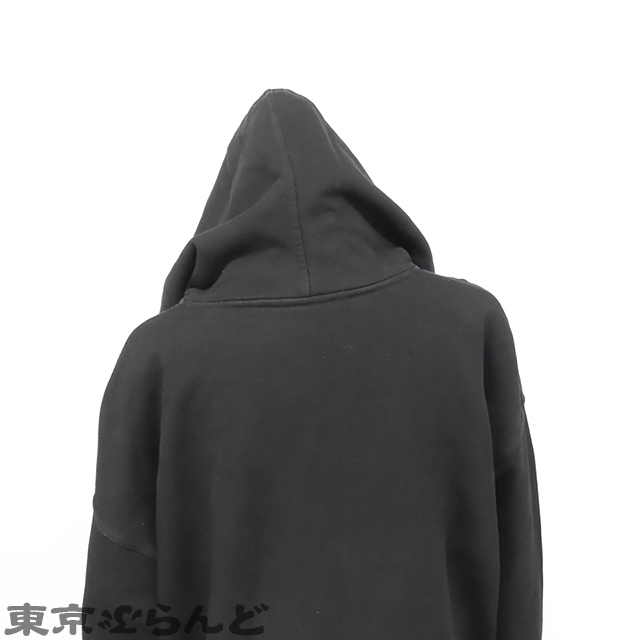 101809451 ヴァレンチノ Valentino パーカー ブラック 黒 コットン ポリウレタン レース デザイン ロゴ M レディース_画像5