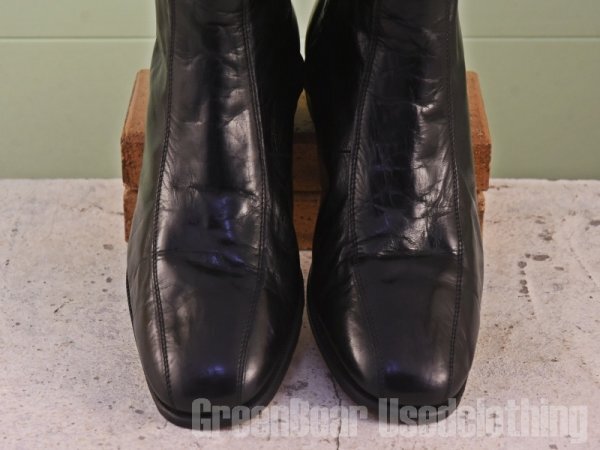 MN018 メンズ フローシャイム FLORSHEIM サイドジップブーツ ワイズ細め 黒 ブラック 12D 30cm_画像5