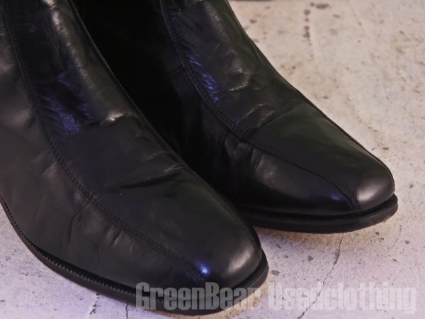 MN018 メンズ フローシャイム FLORSHEIM サイドジップブーツ ワイズ細め 黒 ブラック 12D 30cm_画像6