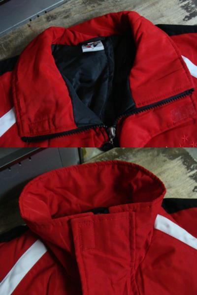 [ не использовался товар ] солнечный pauroFC Zip выше с хлопком жакет красный × чёрный (XL)