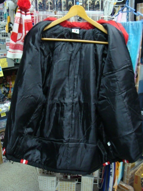 [ не использовался товар ] солнечный pauroFC Zip выше с хлопком жакет красный × чёрный (XL)