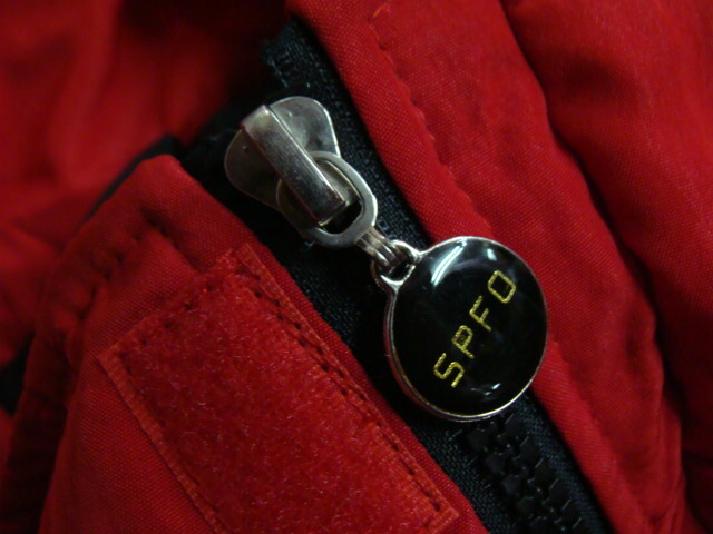 [ не использовался товар ] солнечный pauroFC Zip выше с хлопком жакет красный × чёрный (XL)