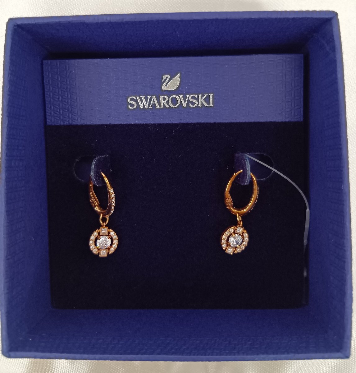 Swarovski スワロフスキー スパークリング ダンス ドロップ ピアス_画像1