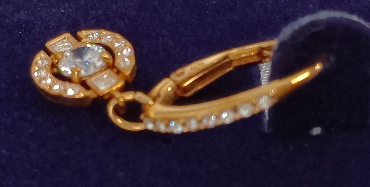 Swarovski スワロフスキー スパークリング ダンス ドロップ ピアス_画像6