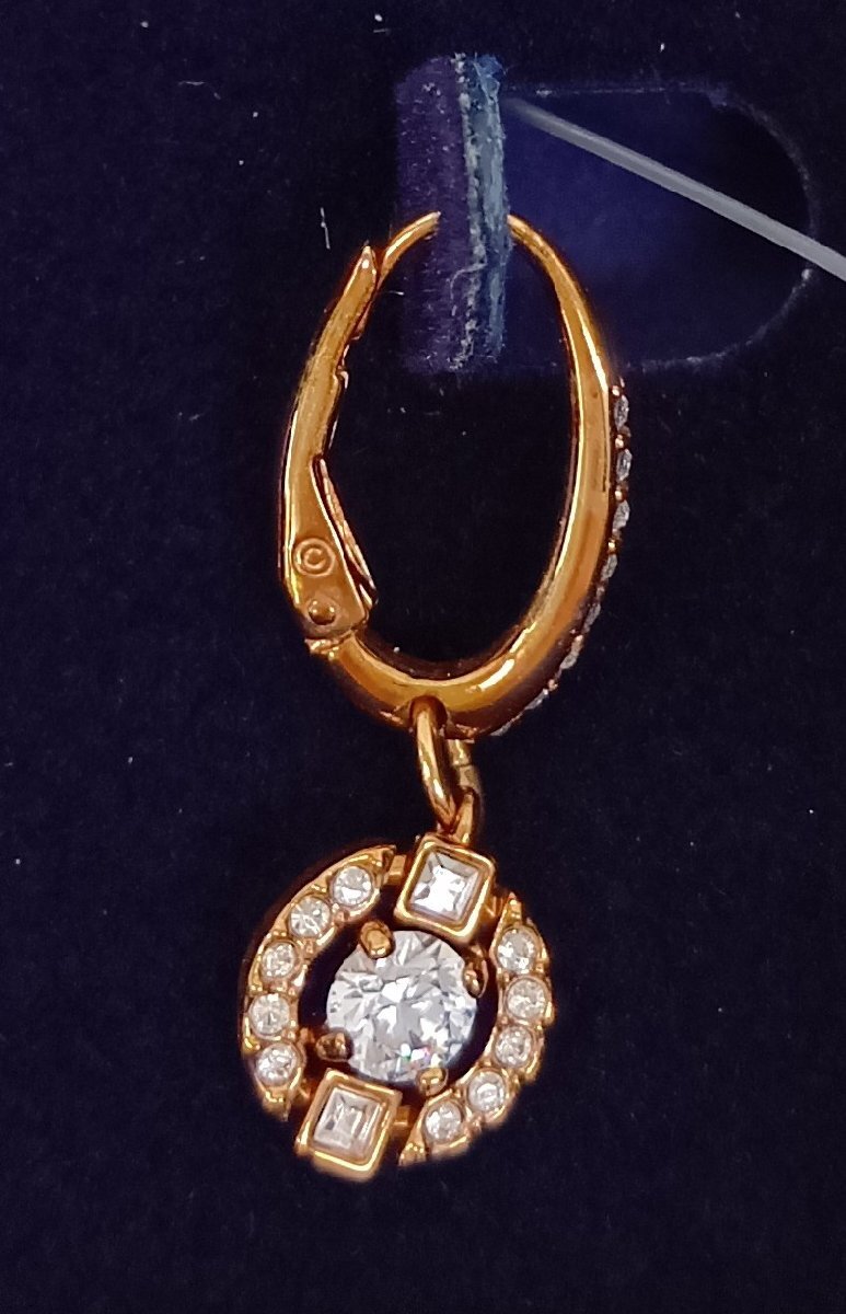 Swarovski スワロフスキー スパークリング ダンス ドロップ ピアス_画像3