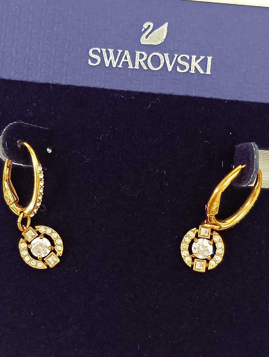 Swarovski スワロフスキー スパークリング ダンス ドロップ ピアス_画像9