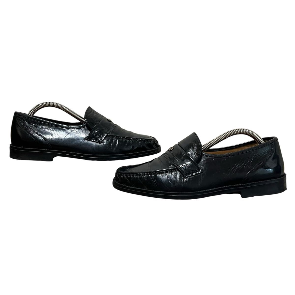 ※MS4 FELD INAND BALLY レザーコインローファー ブラック ペニーローファー エンブレム 25.5cm_画像4