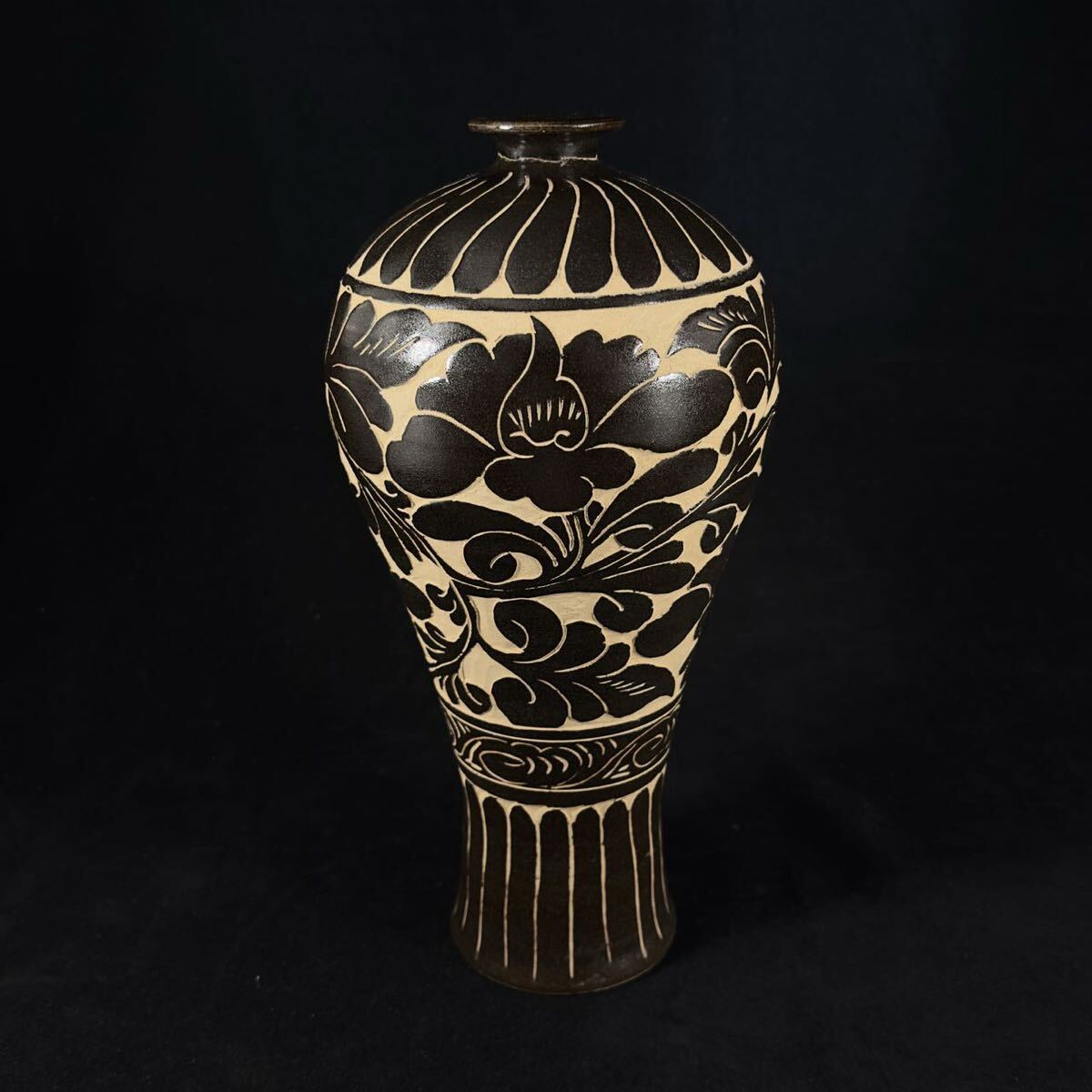 【風】　仏　磁州窯瓶　元時代　本物保証