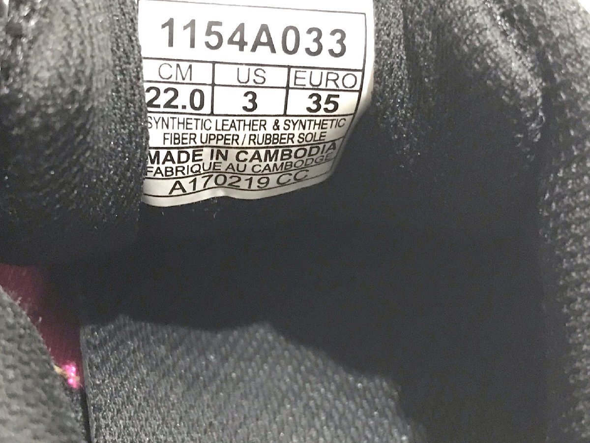 #[YS-1] Asics asics спортивные туфли # Laser beam 22cm черный чёрный × розовый серия # женский [ включение в покупку возможность товар ]#D