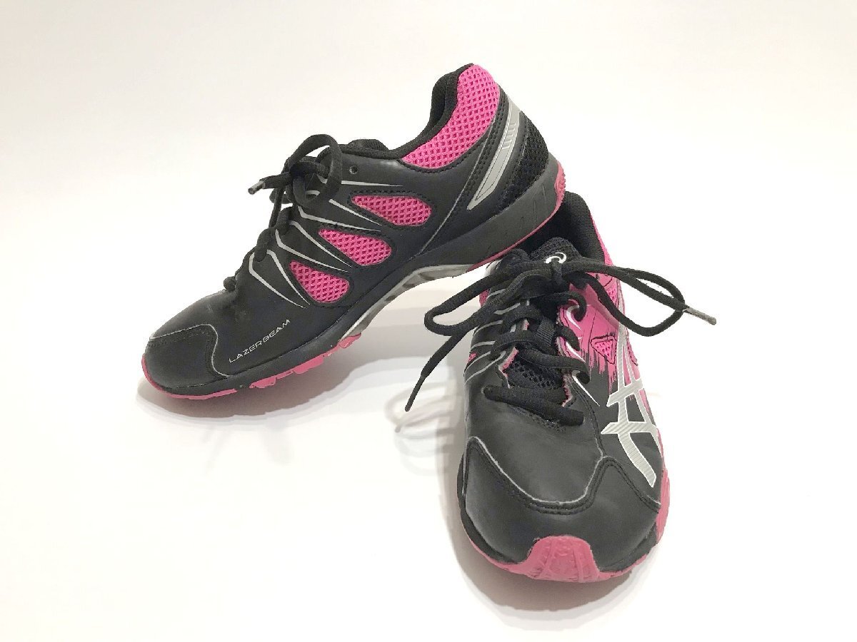 #[YS-1] Asics asics спортивные туфли # Laser beam 22cm черный чёрный × розовый серия # женский [ включение в покупку возможность товар ]#D