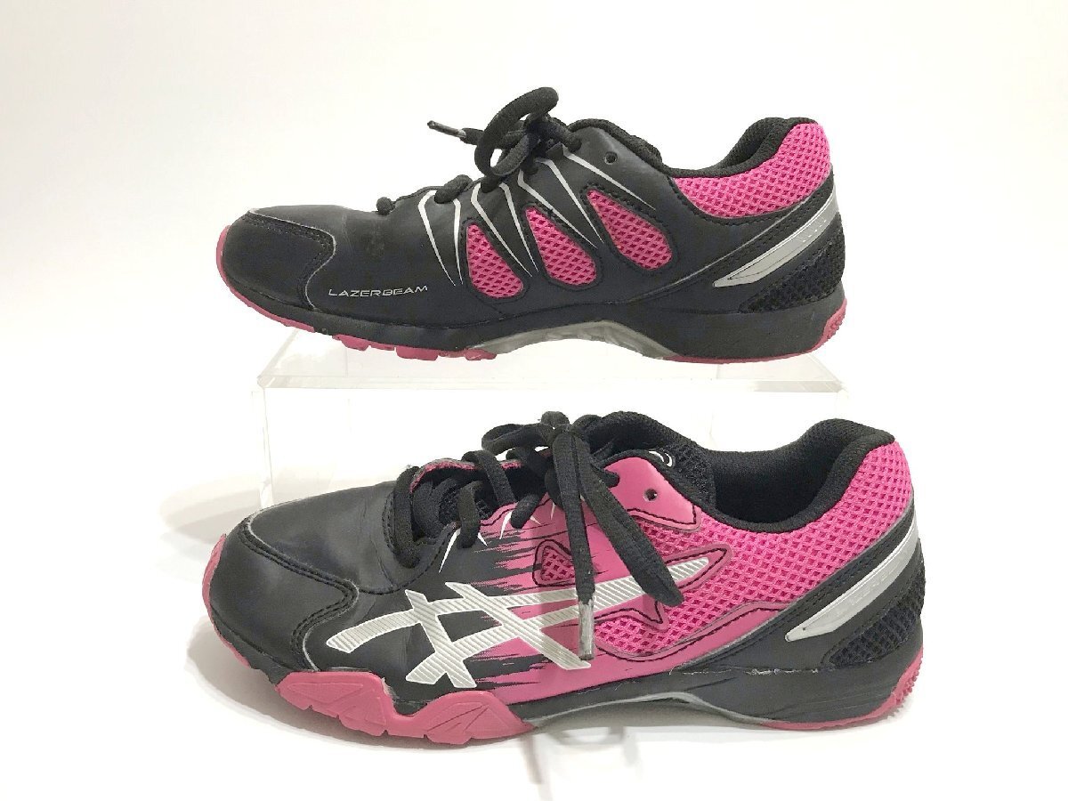 #[YS-1] Asics asics спортивные туфли # Laser beam 22cm черный чёрный × розовый серия # женский [ включение в покупку возможность товар ]#D