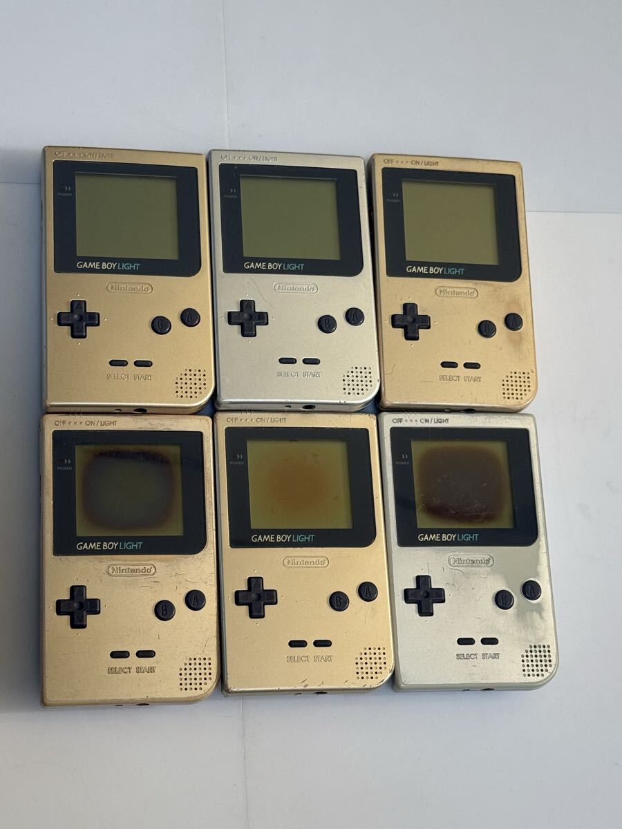 希少ゲームボーイライト ジャンクまとめ ゲームボーイライト 6台セット ジャンク品(稼動品) 送料無料