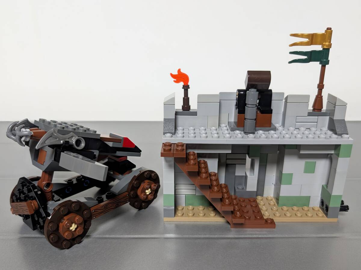 レゴ LEGO 9471 ロードオブザリング ウルク=ハイ軍 Uruk-hai Army The Lord of the Rings Hobbit ミニフィグ 馬車 盾 バリスタ ホビット_画像6