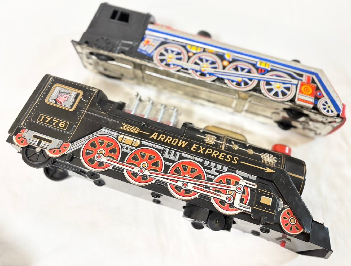 ■ 昭和レトロ SL 機関車 ブリキトーイ 4個セット ヴィンテージ おもちゃ 現状販売 ★_画像3