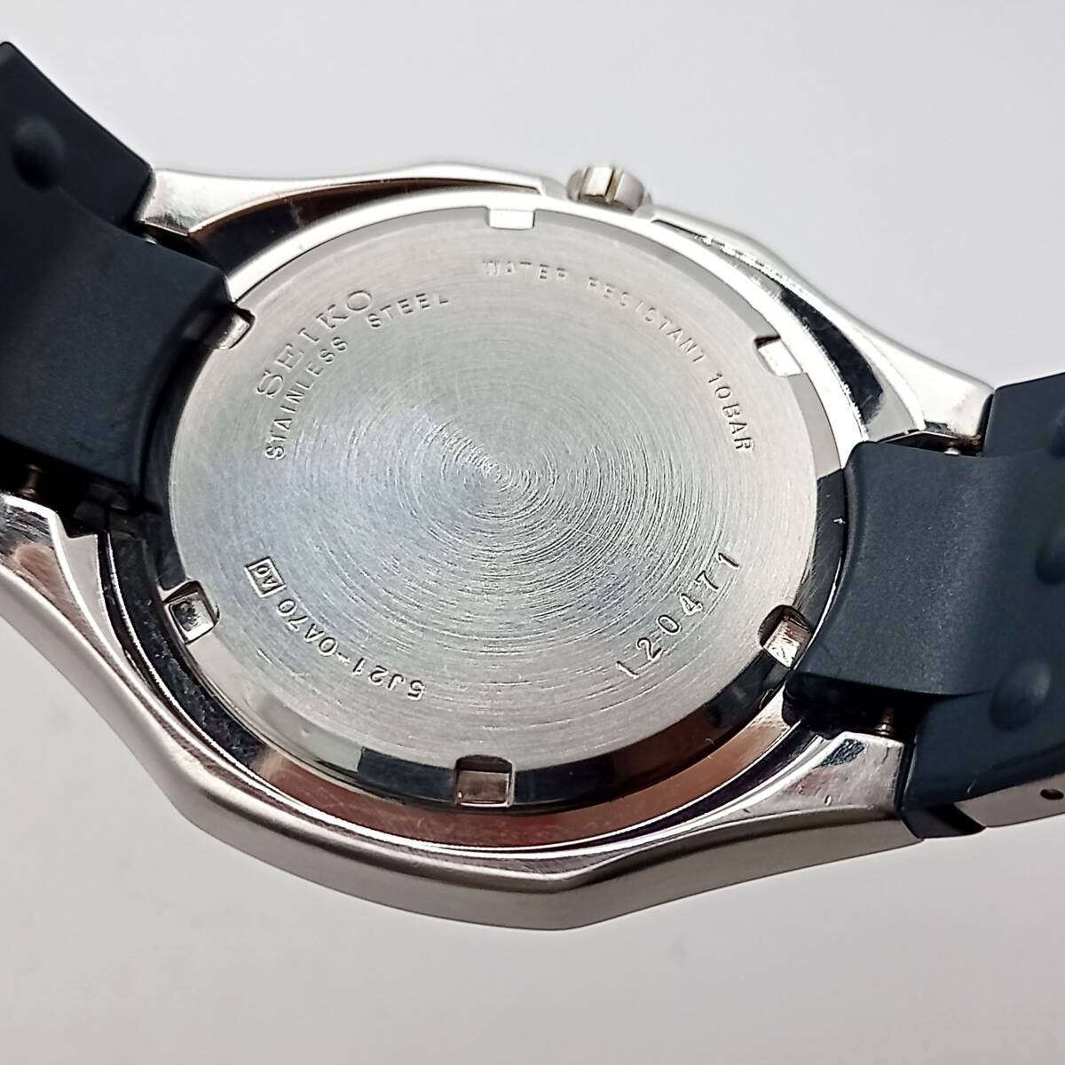 「沈黙の戦艦Ⅱ」 SEIKOセイコーキネティック　アークチュア　STQ003P1　稼働美品　二次電池交換済　希少性高　_画像6