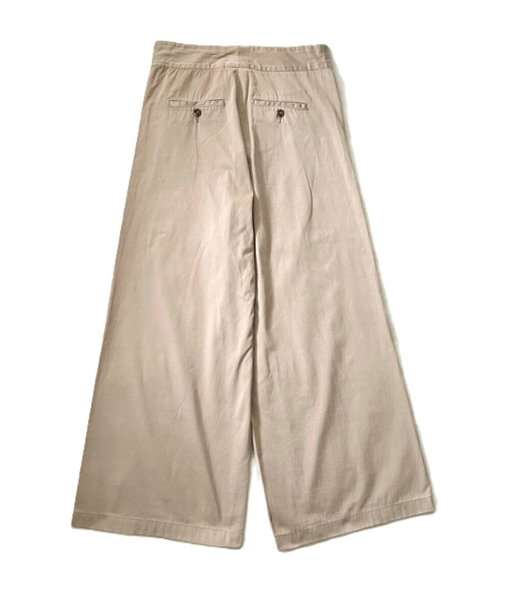 Deuxieme Classe ドゥーズィエムクラス 36,300円 23SS Bitchin パンツ ワイドパンツ 34 ベージュ ウォッシャブル_画像8