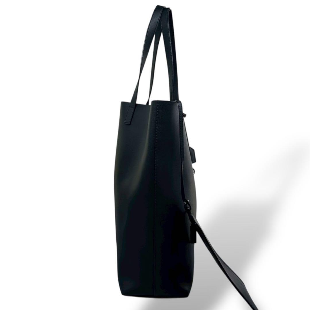 追跡送料込 SAINT LAURENT サック ポーチ付トートバッグ 未使用 サンローラン サウス ノース ショッピング トートバッグ