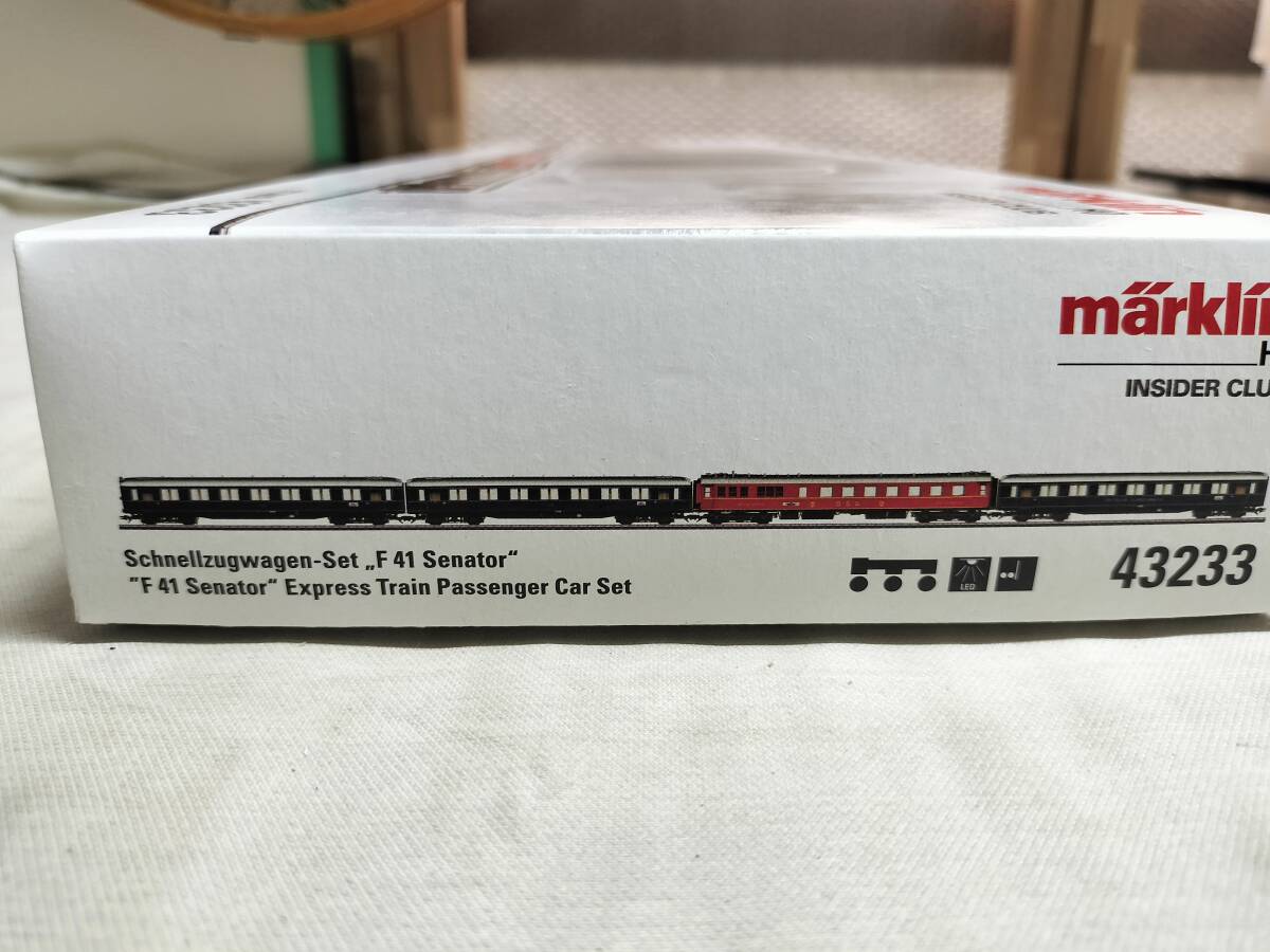 新品希少品 メルクリン marklin 43233 F-zug Senator 客車セット インサイダークラブ限定品_画像5