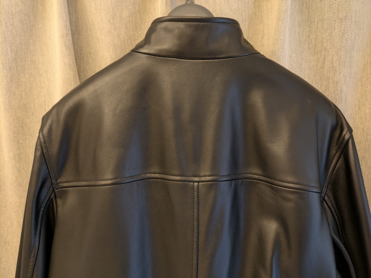 【格安スタート】美品  2024FW  Theory セオリー  レザーブルゾン Kelleher Morvek L  色: ブラック サイズ:XS_画像5