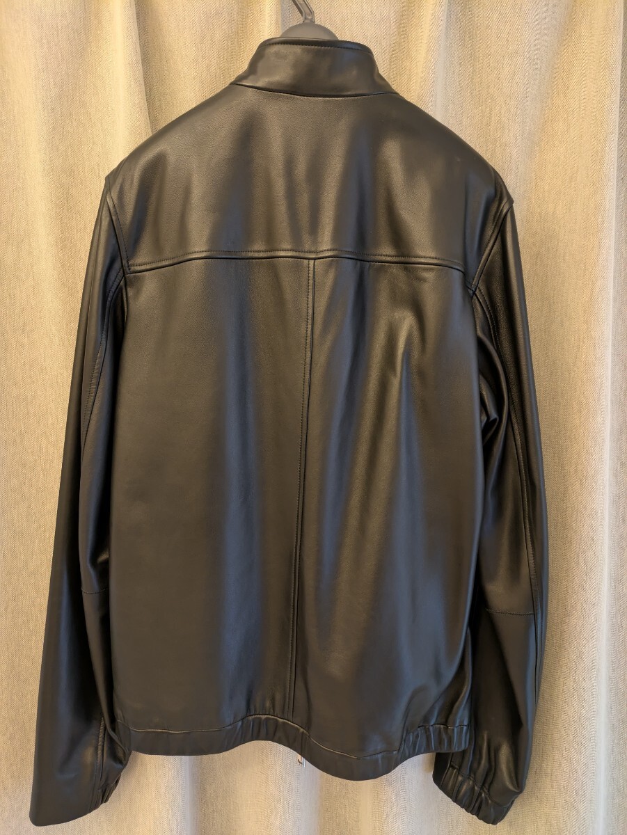 【格安スタート】美品  2024FW  Theory セオリー  レザーブルゾン Kelleher Morvek L  色: ブラック サイズ:XS_画像2