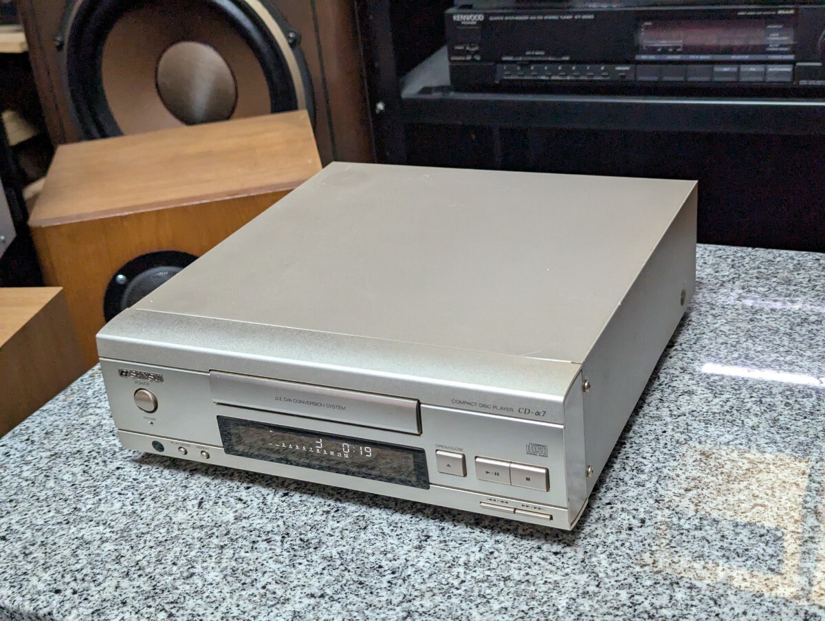 SANSUI　CD-α7 CDプレイヤー ピックアップ、トレーベルト新品交換済み SANSUI CD-α7 CDプレイヤー ピックアップ、トレーベルト新品交換！