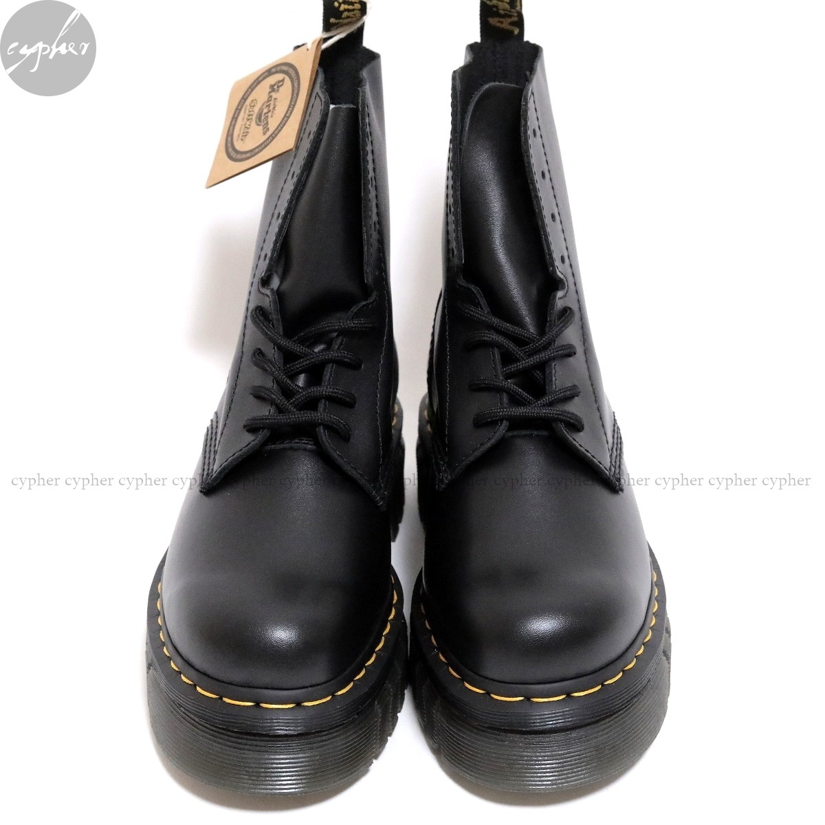 UK6 25cm новый товар Dr.Martens AUDRICK 8 отверстий сапоги черный Dr. Martens NAPPA LUX кожа чёрный толщина низ 27149001 ботинки 8-EYE BOOT
