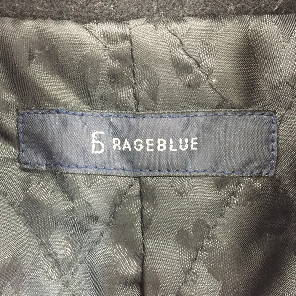 2308F-282 メンズ RAGEBLUE レイジブルー ブラック ブルゾンカバーオール L 【送料一律！800円】_画像2