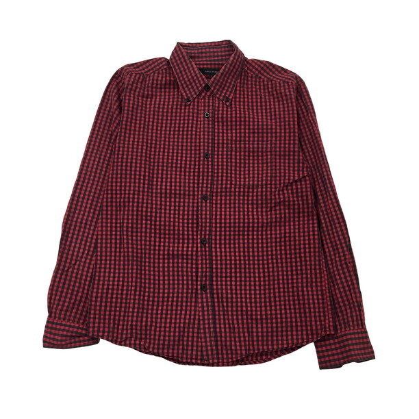 2310F-155 メンズ JUNGLE STORM ジャングルストーム レッド シャツ L チェック 長袖【送料一律！800円】_画像1