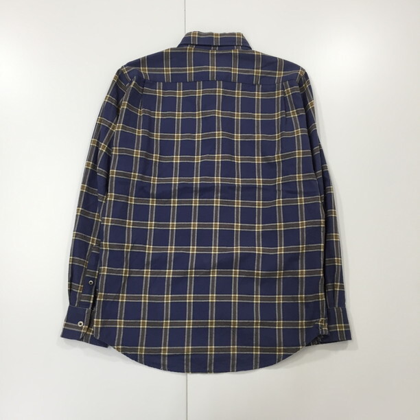 2311F-145 メンズ NANO UNIVERSE ナノユニバース ブルー シャツ M 【送料一律！800円】_画像4