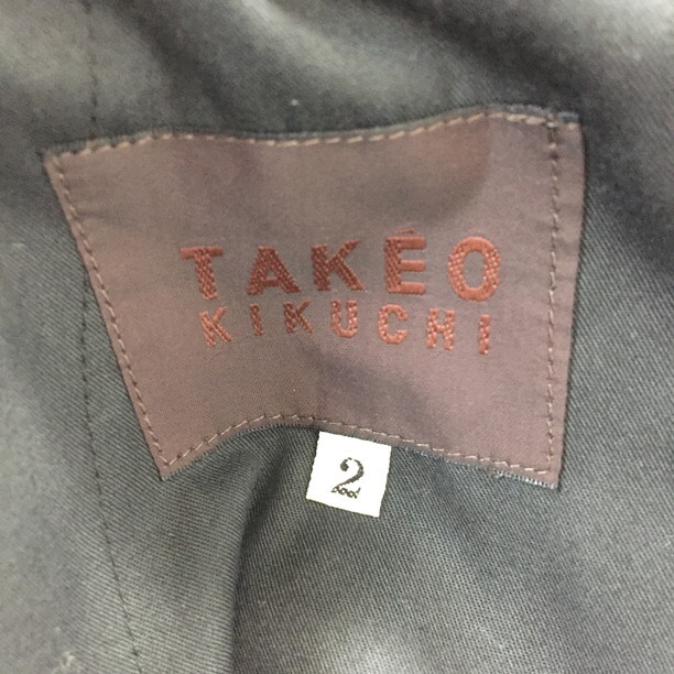2312F-069 メンズ TAKEO KIKUCHI タケオキクチ ブラウン スラックスパンツ 2 【送料一律!800円】_画像2