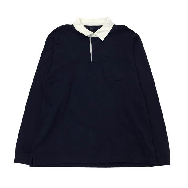 2312F-149 メンズ GAP ギャップ ネイビー ポロシャツ M 【送料一律！800円】_画像1