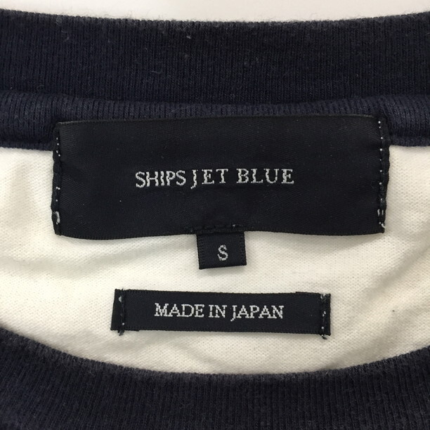 2312F-141 メンズ SHIPS JET BLUE シップスジェットブルー ネイビー 長袖Tシャツ S 【送料一律!800円】_画像2